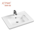 White Mid-edge Wash Basin